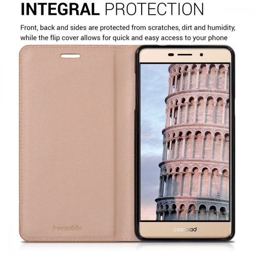 Coolpad Modena 2 huzat, ökológiai bőr, rózsaszín, 40293.81