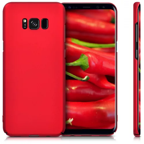 Samsung Galaxy S8 Plus tok, polikarbonát, piros, 41801.36