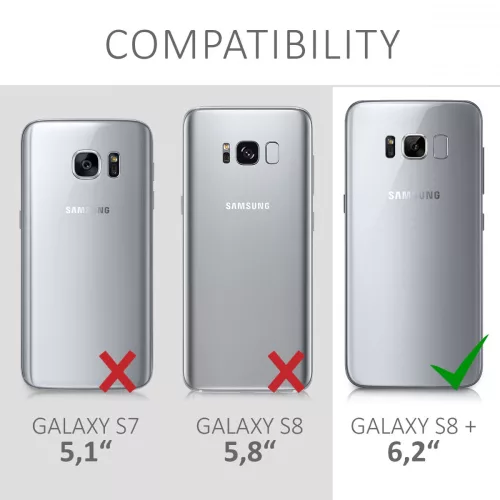 Samsung Galaxy S8 Plus tok, polikarbonát, piros, 41801.36