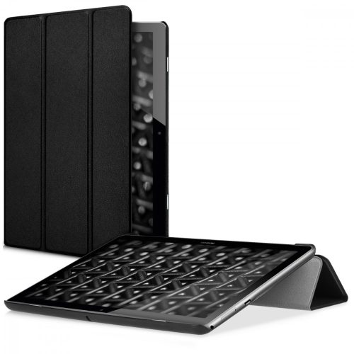 Huawei MediaPad T3 10 tok, Eco bőr, fekete, 41881.01