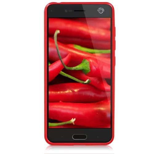 ZTE Blade V8 tok, szilikon, piros, 42305.09