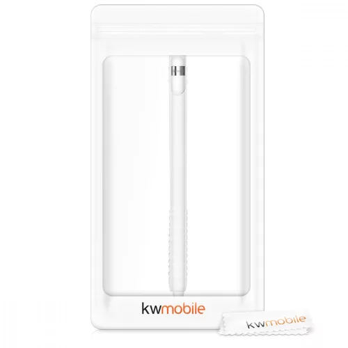 Védőburkolat Apple Pencil (1st Gen), Kwmobile, fehér, szilikon, 42271.02