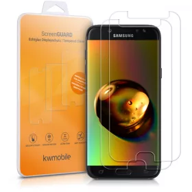   2 db védőfólia készlet Samsung Galaxy J7 (2017), Kwmobile, elülső, átlátszó, 42291.1 készülékhez