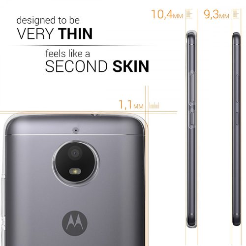 Motorola Moto E4 burkolat, szilikon, átlátszó, 42350.03