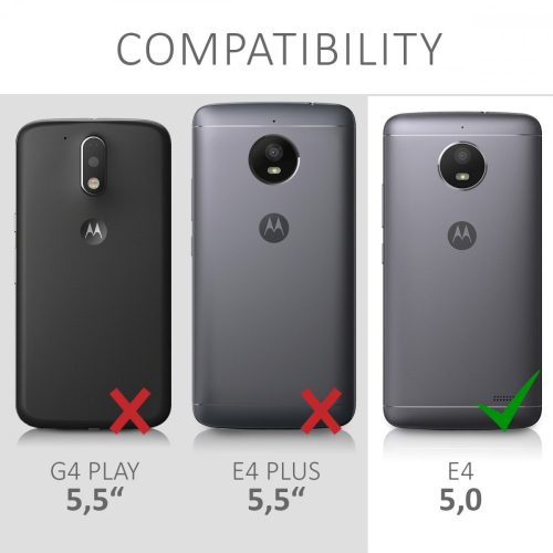 Motorola Moto E4 burkolat, szilikon, átlátszó, 42350.03