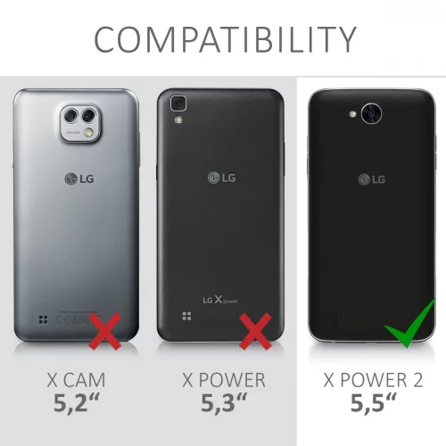 LG X Power 2 tok, textil, barna, 41196.02