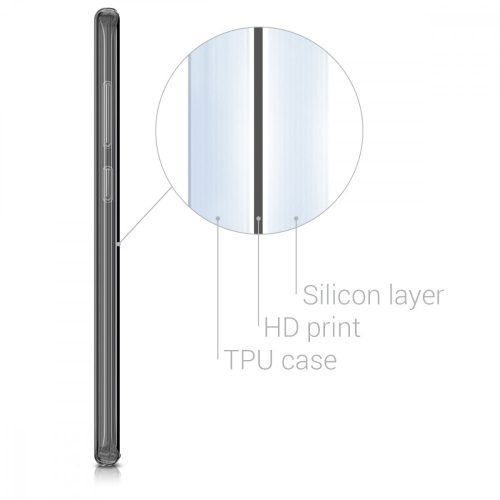 Samsung Galaxy S8 Plus tok, szilikon, kék, 41873.06