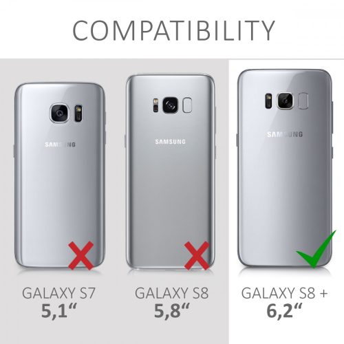 Samsung Galaxy S8 Plus tok, szilikon, kék, 41873.06