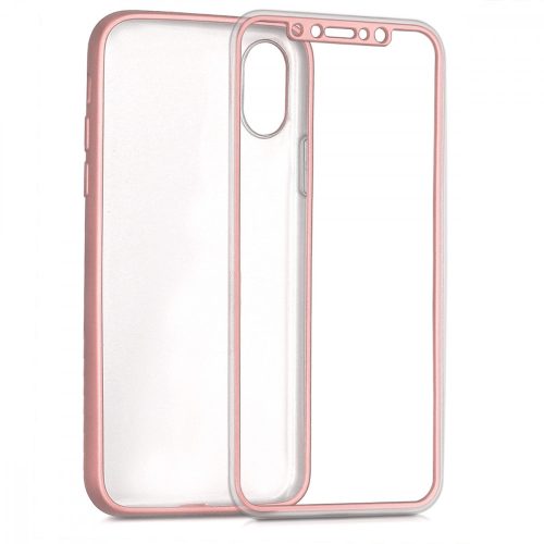 Apple iPhone X / iPhone XS tok, szilikon, rózsaszín, 42999.31