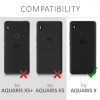 BQ Aquaris X / Aquaris X Pro tok, szilikon, fekete, 43046.47