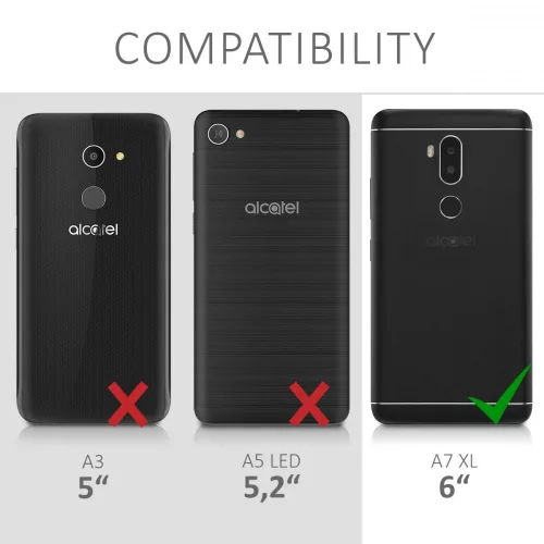 Alcatel A7 XL tok, szilikon, átlátszó, 43182.03
