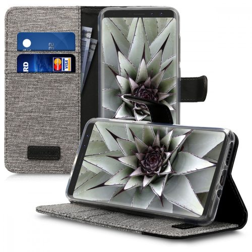 Wiko View Prime tok, textil, szürke, 43191.22