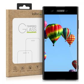   Sony Xperia XA1 Plus védőfólia, kaliber, elöl, fekete, 43151.01