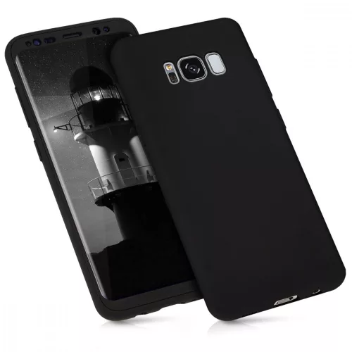 Samsung Galaxy S8 tok, szilikon, fekete, 41805.68