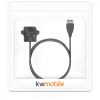 Honor Band 5 / Band 4 / Band 3 / Band 2 dokkolóállvány, kwmobile, szilikon, fekete, 43725.01