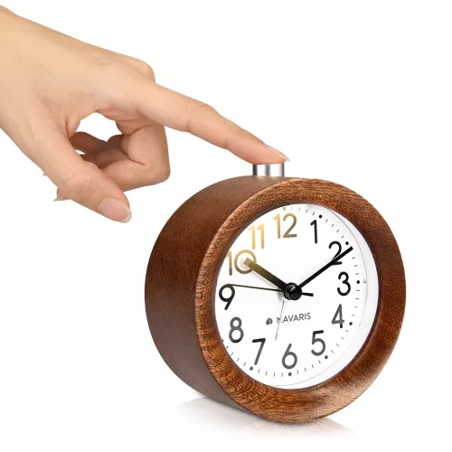 Snooze Retro analóg fa ébresztőóra, 43907