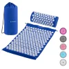Set saltea si perna presopunctura Navaris, 68x42x2 cm, 6210/1971 tepi, multicolor, bumbac/plastic