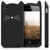 Apple iPhone 4 / iPhone 4s tok, szilikon, fekete, 16131.02