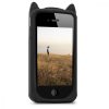 Apple iPhone 4 / iPhone 4s tok, szilikon, fekete, 16131.02