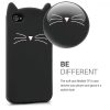 Apple iPhone 4 / iPhone 4s tok, szilikon, fekete, 16131.02