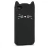 Apple iPhone 4 / iPhone 4s tok, szilikon, fekete, 16131.02