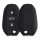 Peugeot / Citroen autókulcs tok - 3 gombos - Keyless Go, szilikon, fekete, 44154.01