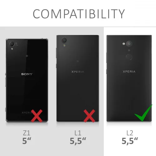 Sony Xperia L2 tok, szilikon, átlátszó, 44284.03