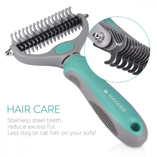 Navaris kefe kutyáknak és macskáknak, zöld, műanyag, 44332