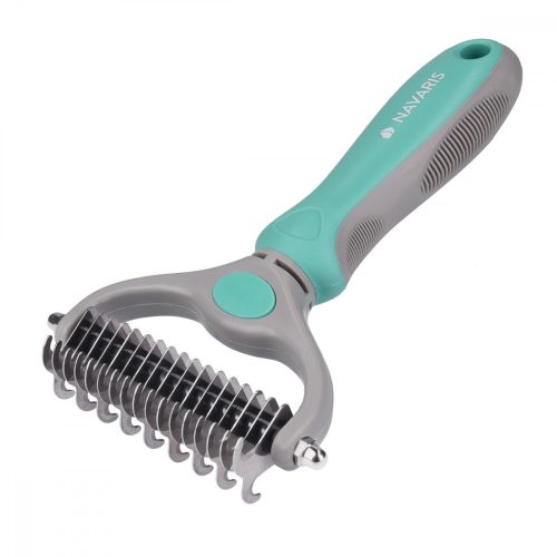 Navaris kefe kutyáknak és macskáknak, zöld, műanyag, 44332