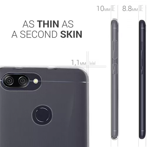 Asus Zenfone Max Plus tok, szilikon, átlátszó, 44423.03