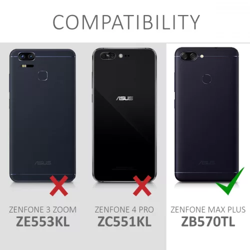Asus Zenfone Max Plus tok, szilikon, átlátszó, 44423.03