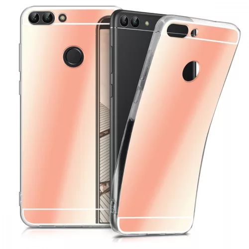 Huawei P Smart / Enjoy 7s tok, szilikon, rózsaszín, 44435.81