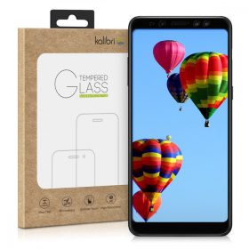   Samsung Galaxy A8 (2018) védőfólia, kaliber, elöl, fekete, 44457.01