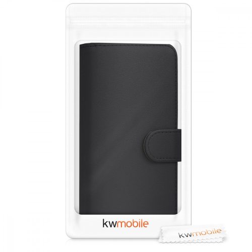 Wiko View Lite tok, ökológiai bőr, fekete, 44578.01