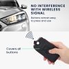 Renault / Dacia autókulcs burkolat - 4 gombos - Keyless Go, ökológiai bőr, fekete, 44637.01