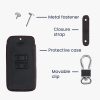 Renault / Dacia autókulcs burkolat - 4 gombos - Keyless Go, ökológiai bőr, fekete, 44637.01