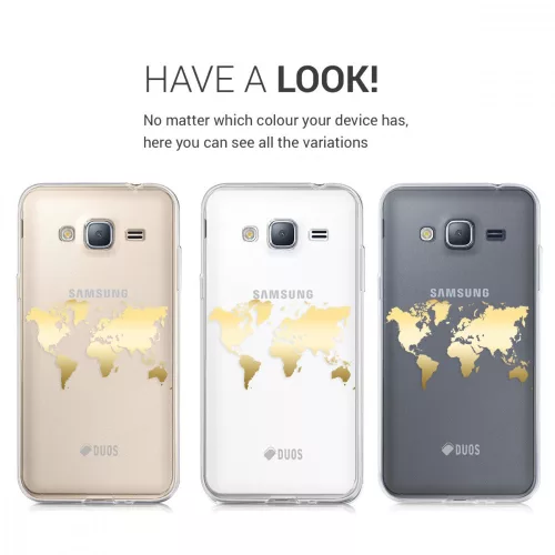 Samsung Galaxy J3 (2016), szilikon, többszínű tok, 39408.05
