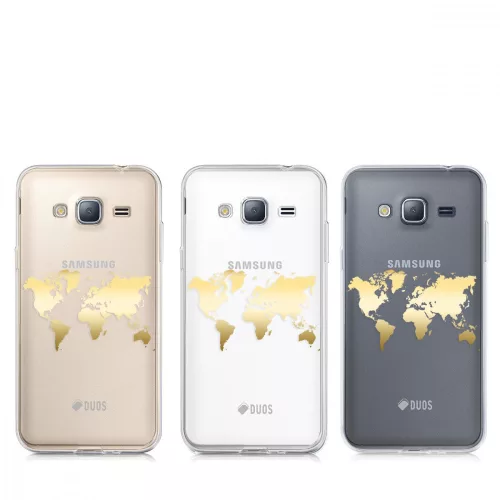 Samsung Galaxy J3 (2016), szilikon, többszínű tok, 39408.05