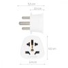 2 db M típusú univerzális utazási adapter készlet, Kwmobile, fehér, műanyag, 44716.03