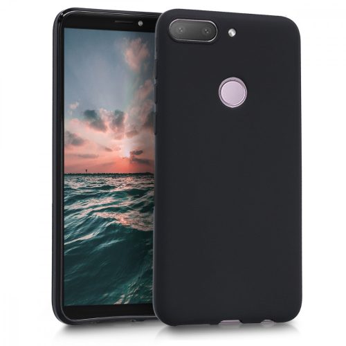 HTC Desire 12 Plus burkolat, szilikon, fekete, 44792.47