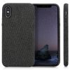 Apple iPhone X / iPhone XS tok, textil, fekete, 43479.01