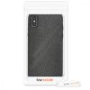 Apple iPhone X / iPhone XS tok, textil, fekete, 43479.01