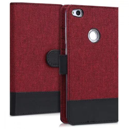 Huawei P9 Lite (2017) borítója, textil, piros, 40893.04