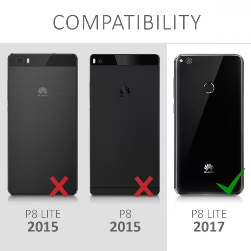 Huawei P9 Lite (2017) borítója, textil, piros, 40893.04