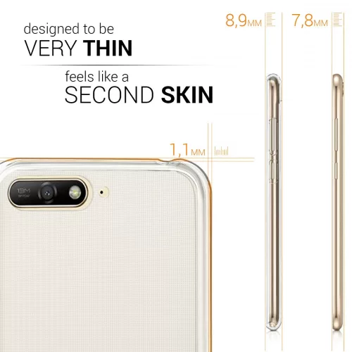 Huawei Y6 (2018) tok, szilikon, átlátszó, 44876.03