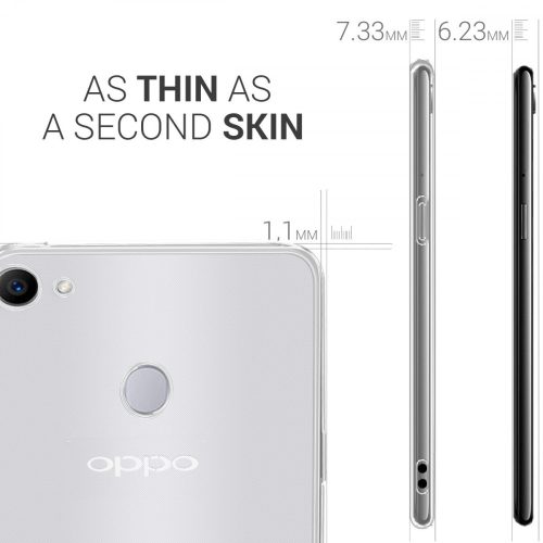 OPPO F7 burkolat, szilikon, átlátszó, 44998.03