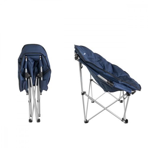 Navaris összecsukható kültéri szék, 150 kg-ig tart, Kárpitozott, Kék, 45134.1.17