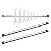 Set 3 suporturi magnetice unelte Navaris, 61x7.6x5.7 cm, 13.6 kg, montaj perete, negru, otel