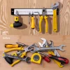 Set 4 suporturi magnetice unelte Navaris, 30.5 cm, 13.6 kg, pentru garaj si atelier, negru, otel