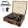 Pick-up Retro Case Navaris, lemezjátszó, beépített hangszórók, RCA, 3,5 mm, AUX, USB port PC-hez, 3 sebesség, 45272.01